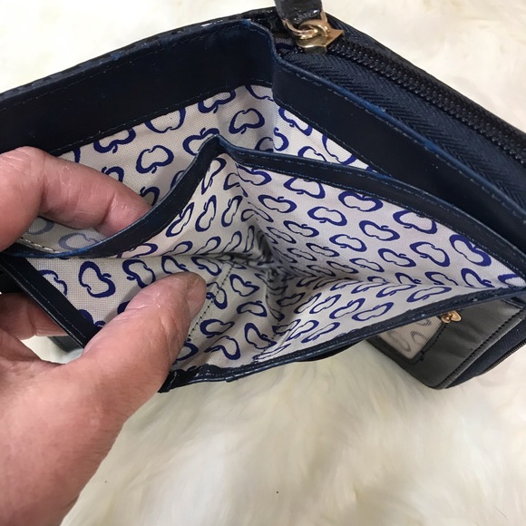 3/25$ Portefeuille vintage bleu marin - Picture 4 of 5